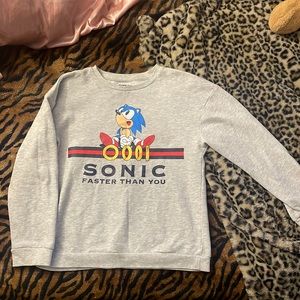 Target X Sonic The Hedgehog (XL Kids) Crewneck Sweater